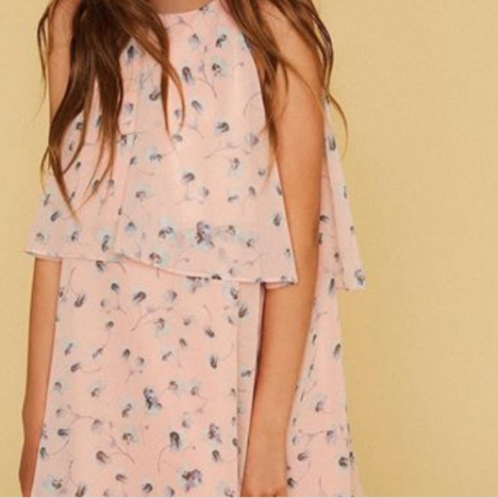 🆕 BCBGIrls Waterfall Poppies A-Line Girls Dress💕